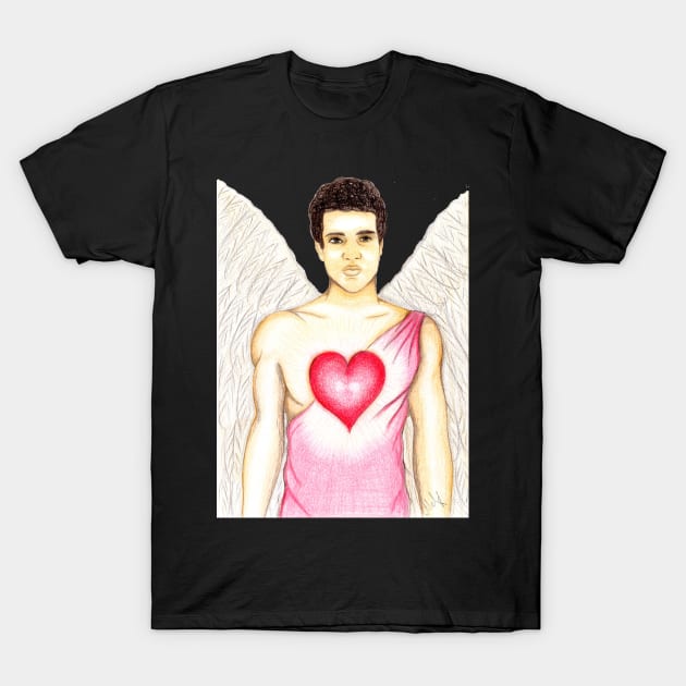 The love of Archangel Chamuel- Yellow T-Shirt by EarthSoul